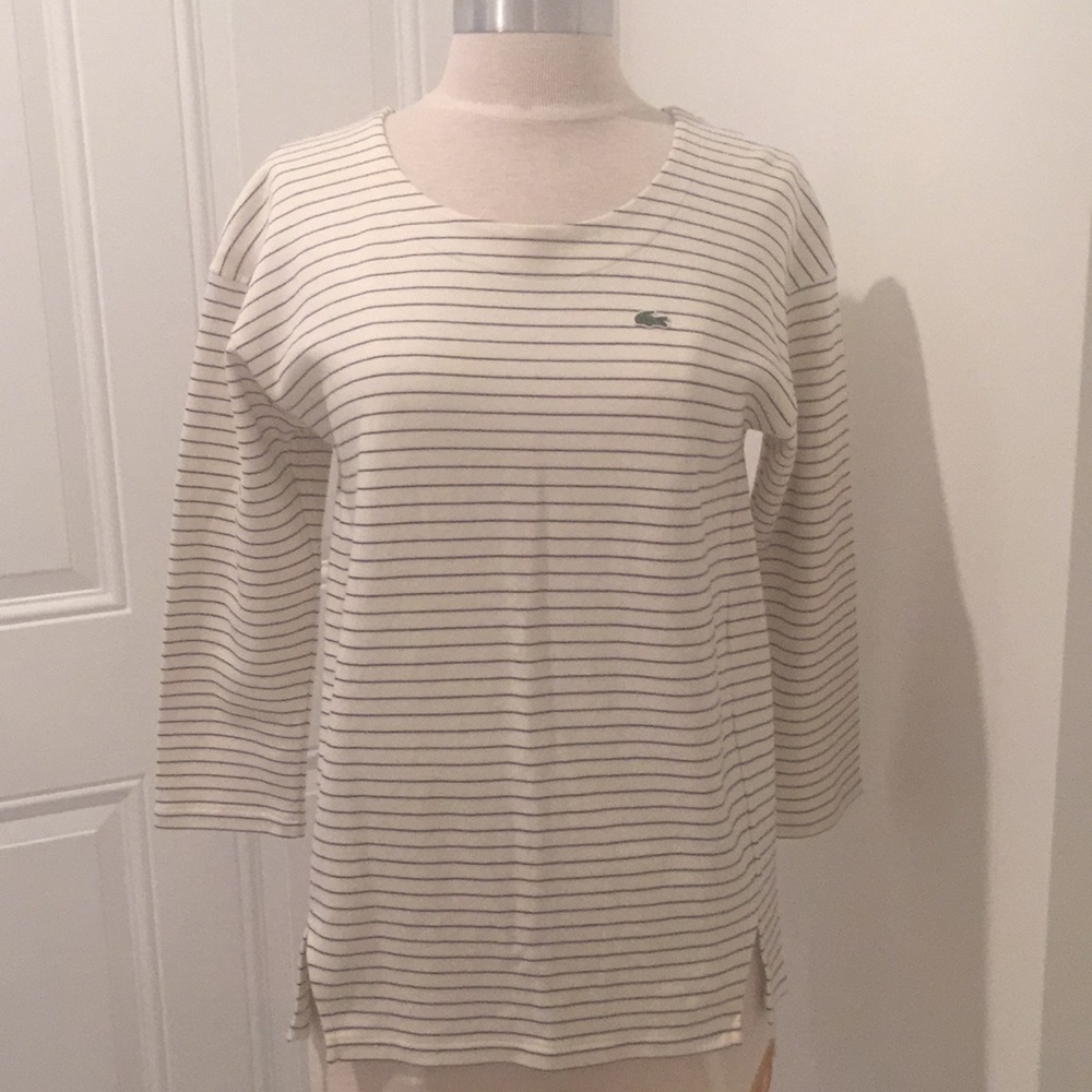 Striped Lacoste shirt Sz S